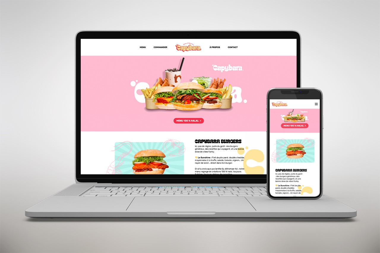 Web design et développement WordPress pour Capybara - ExtraGraphic