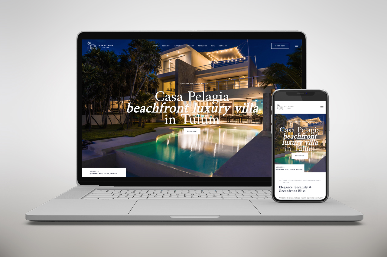 Web design et développement WordPress pour Casa Pelagia – ExtraGraphic
