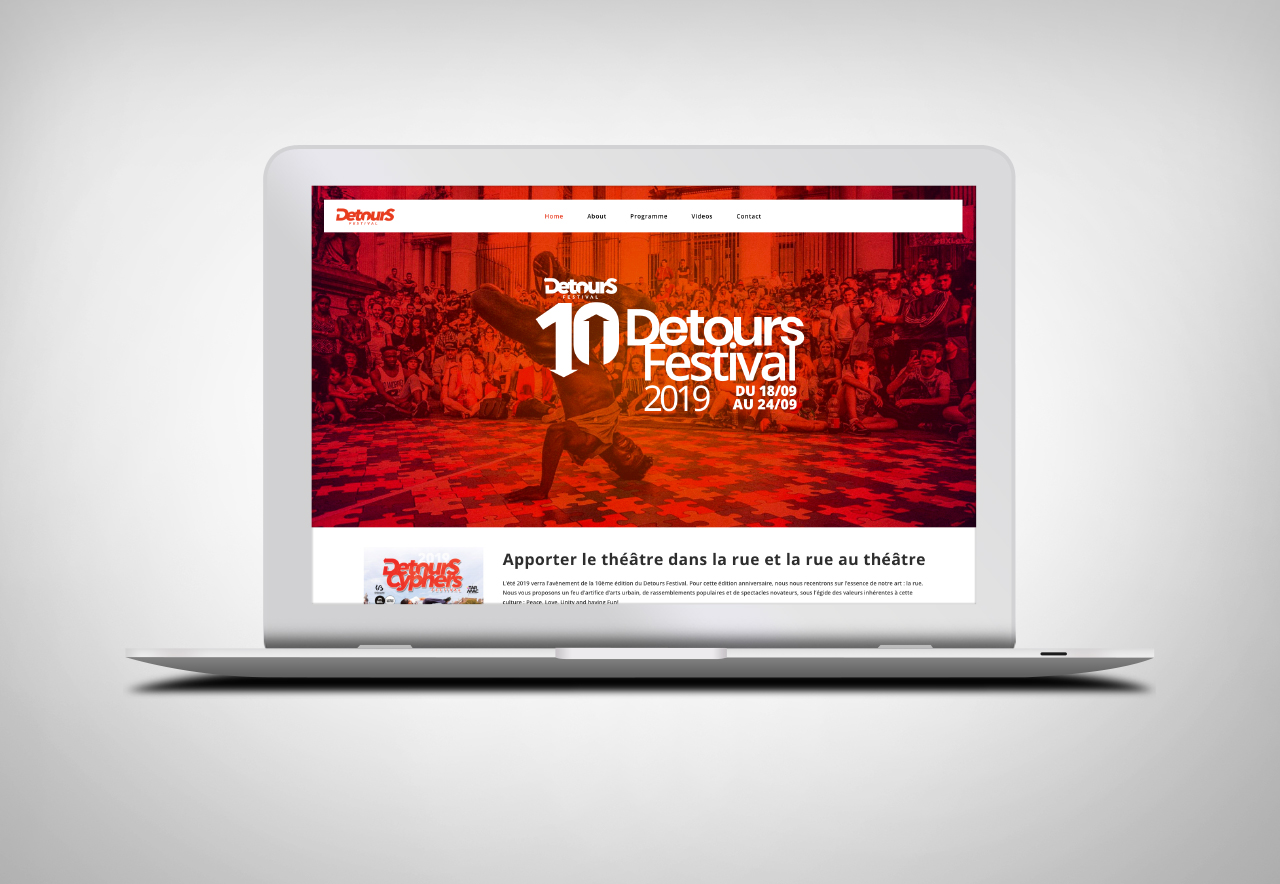 Detours Festival - Web Design & Développement