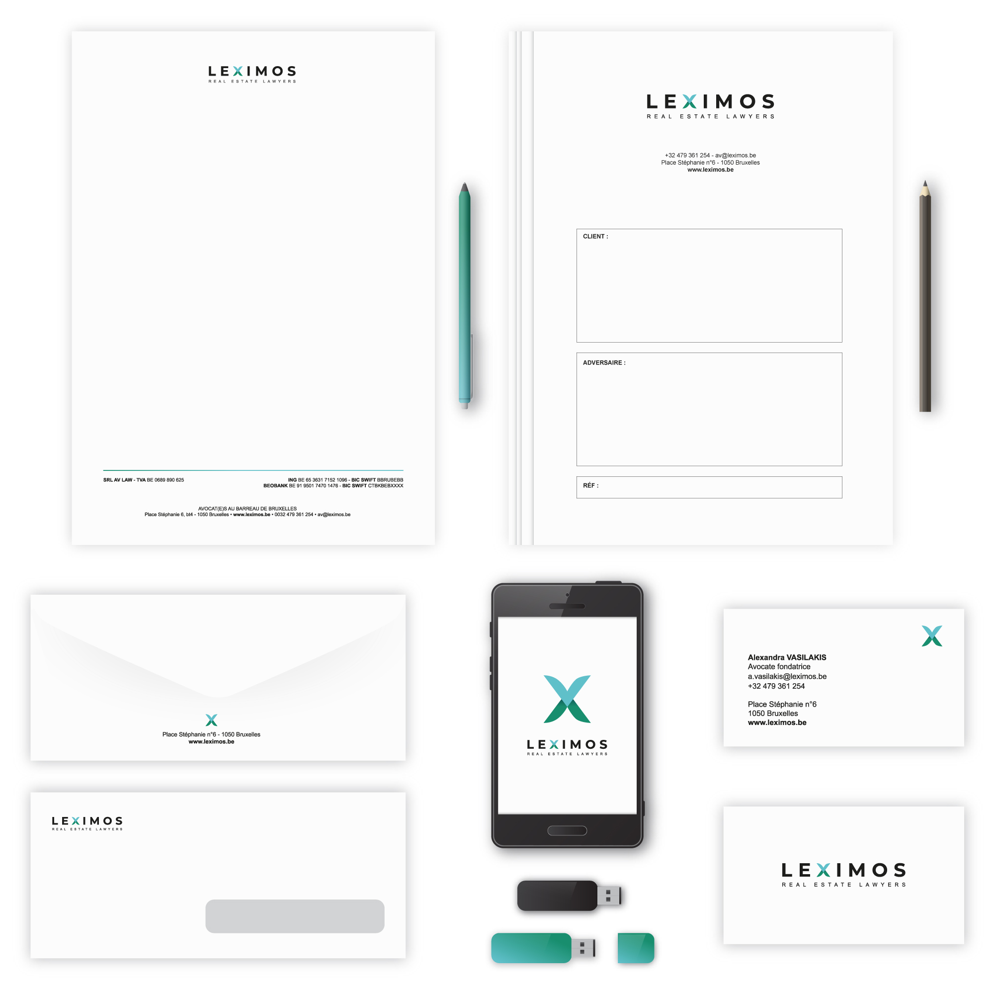 Création du logo et de l'identité visuelle Leximos – ExtraGraphic