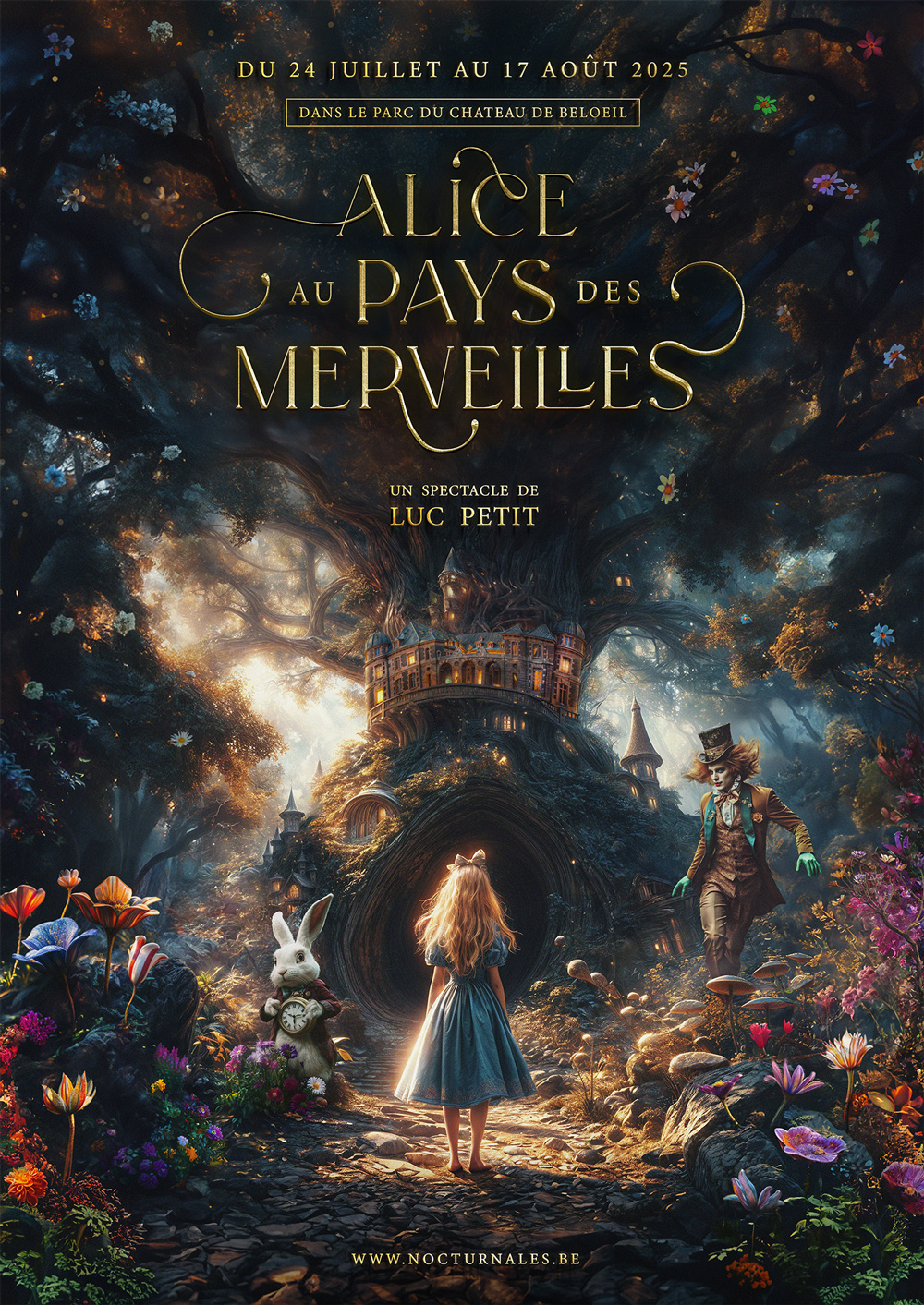 Création d’affiche pour le spectacle Alice au Pays des Merveilles – ExtraGraphic