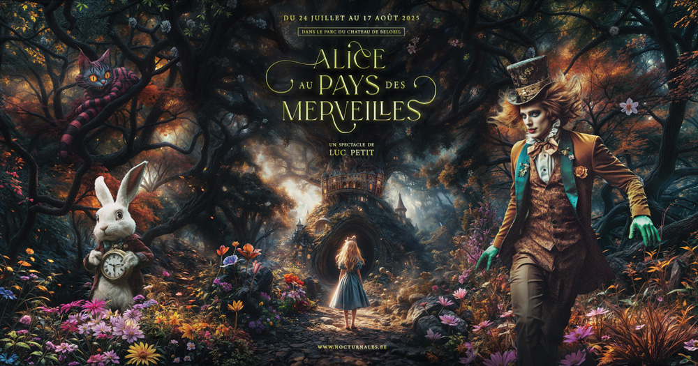 Création de visuels pour le spectacle Alice au Pays des Merveilles - ExtraGraphic